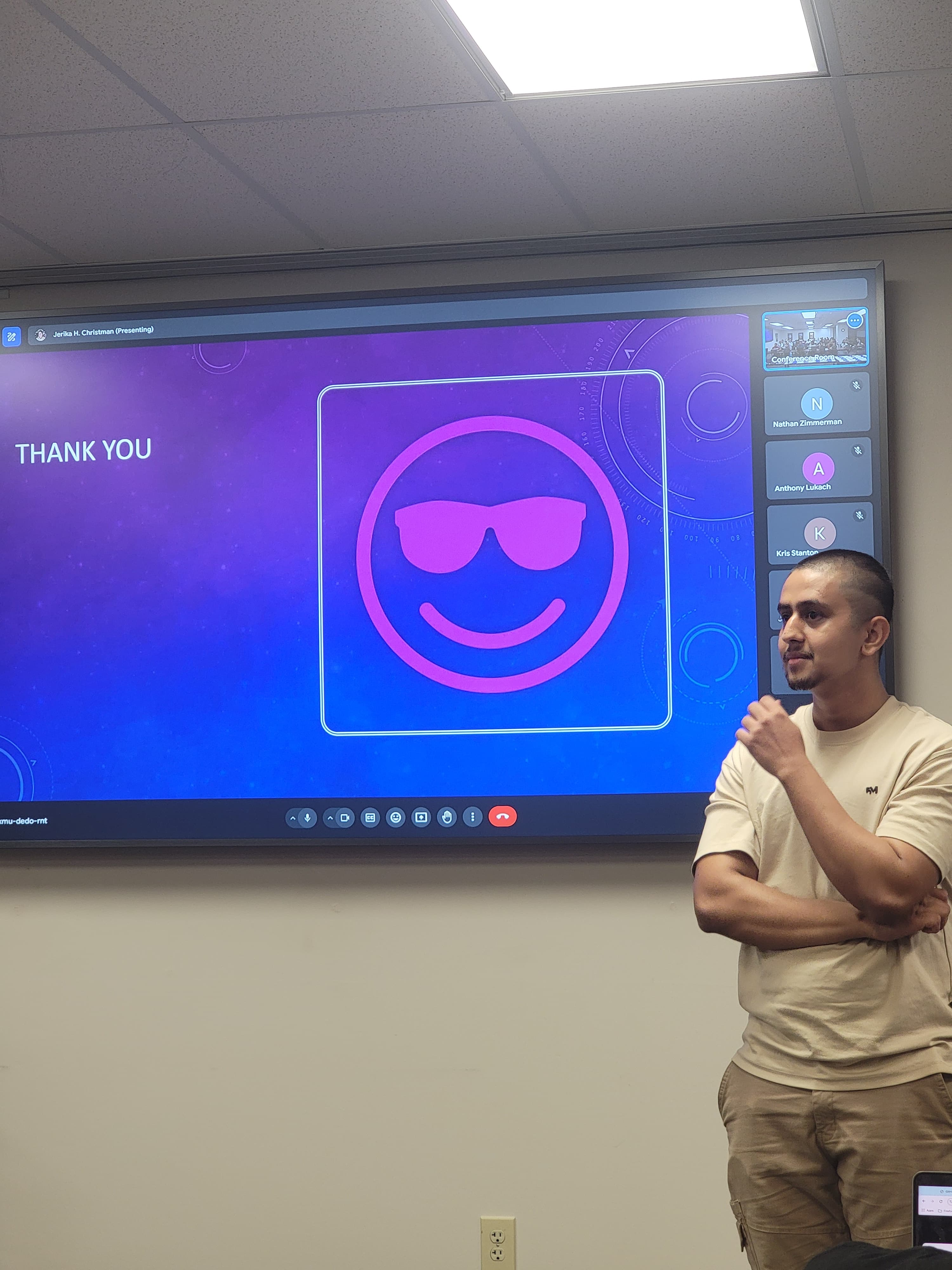 Ashish Presenting in Hackathon